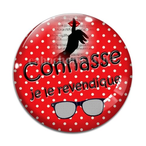 Cabochon connasse, en résine ou en verre différente taille