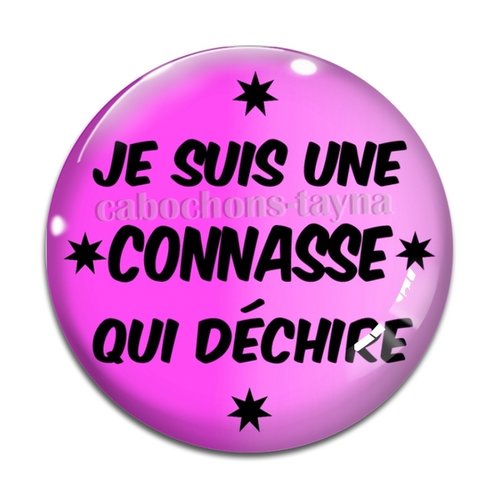 Cabochon connasse, en résine ou en verre différente taille