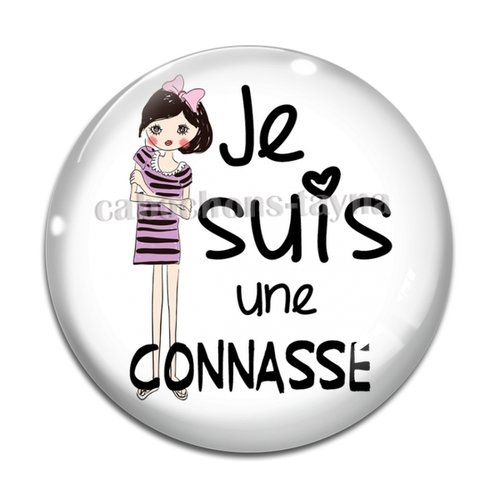 Cabochon connasse, en résine ou en verre différente taille