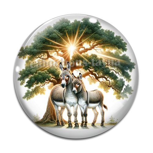 Cabochon âne, en résine ou en verre différente taille