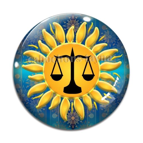 Cabochon signe astrologique, en résine ou en verre différente taille