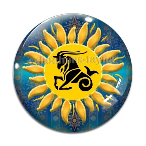 Cabochon signe astrologique, en résine ou en verre différente taille