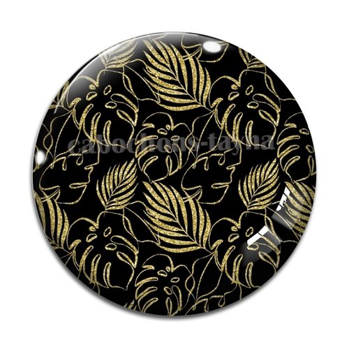Cabochon feuille végétaux, résine ou en verre différente taille