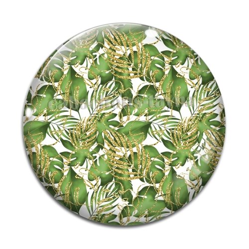 Cabochon feuille végétaux, résine ou en verre différente taille