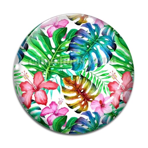 Cabochon feuille végétaux, résine ou en verre différente taille