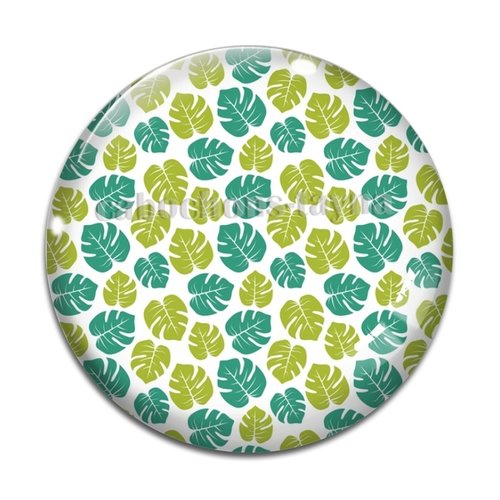 Cabochon feuille végétaux, résine ou en verre différente taille