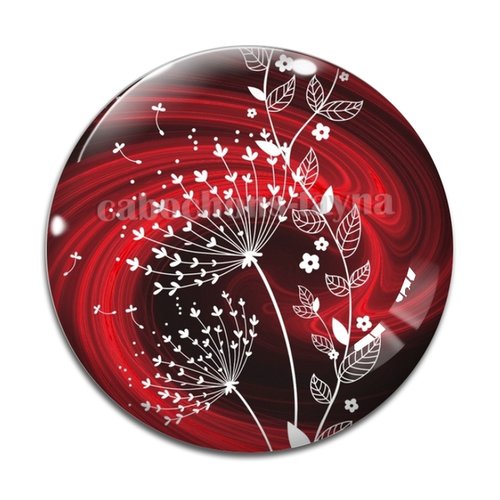 Cabochon pissenlit, résine ou en verre différente taille