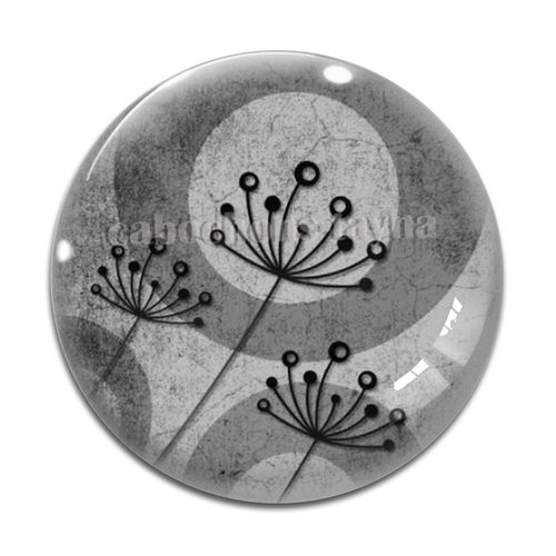 Cabochon pissenlit, résine ou en verre différente taille