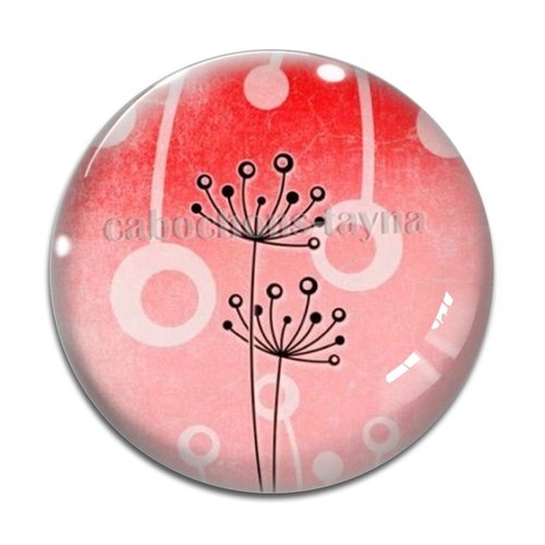 Cabochon pissenlit, résine ou en verre différente taille