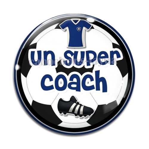 Cabochon coach de foot, résine ou en verre différente taille