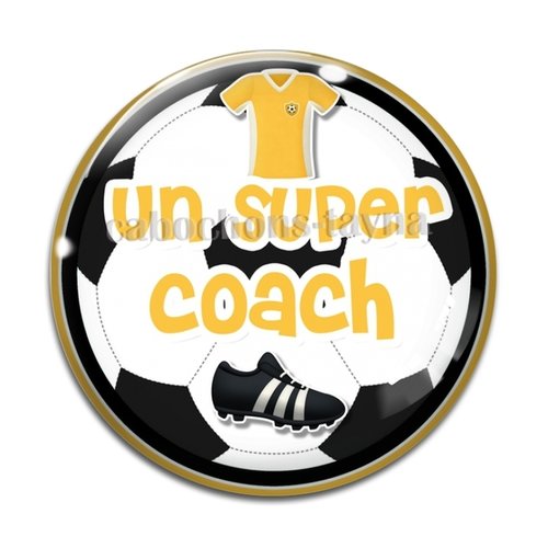 Cabochon coach de foot, résine ou en verre différente taille