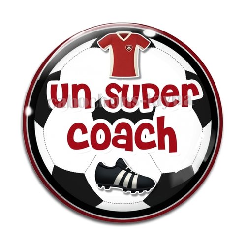 Cabochon coach de foot, résine ou en verre différente taille