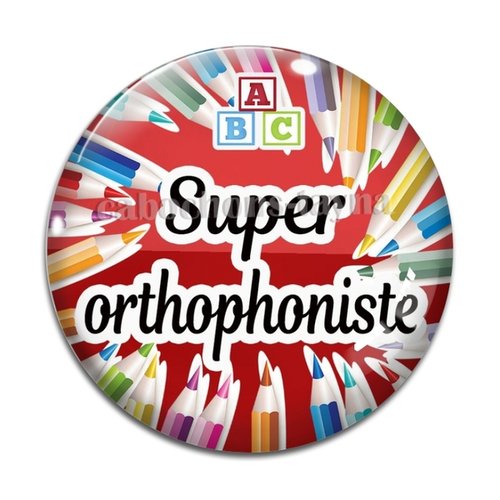 Cabochon super orthophoniste, résine ou en verre différente taille