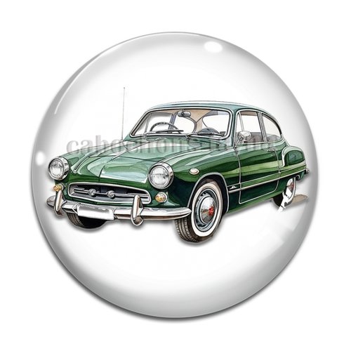 Cabochon voiture, en résine ou en verre différente taille