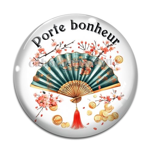 Cabochon porte bonheur, en résine ou en verre différente taille