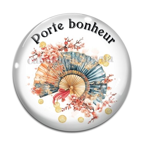 Cabochon porte bonheur, en résine ou en verre différente taille