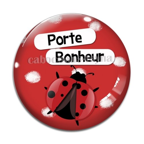 Cabochon porte bonheur, en résine ou en verre différente taille