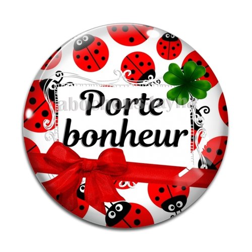 Cabochon porte bonheur, en résine ou en verre différente taille