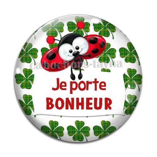 Cabochon porte bonheur, en résine ou en verre différente taille