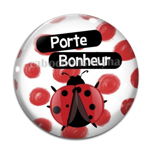 Cabochon pour un nouveau départ porte bonheur, en résine ou en verre différente taille