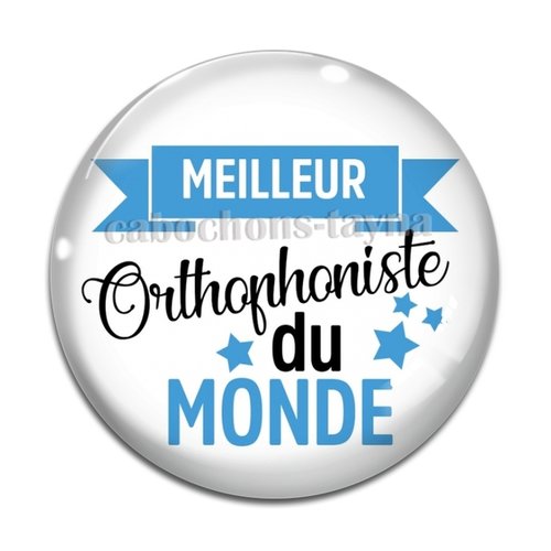 Cabochon meilleur orthophoniste, résine ou en verre différente taille
