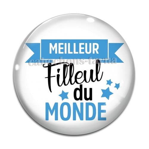 Cabochon meilleur filleul, résine ou en verre différente taille