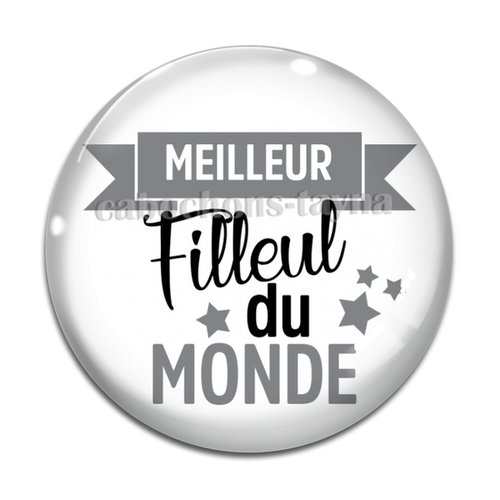 Cabochon meilleur filleul, résine ou en verre différente taille