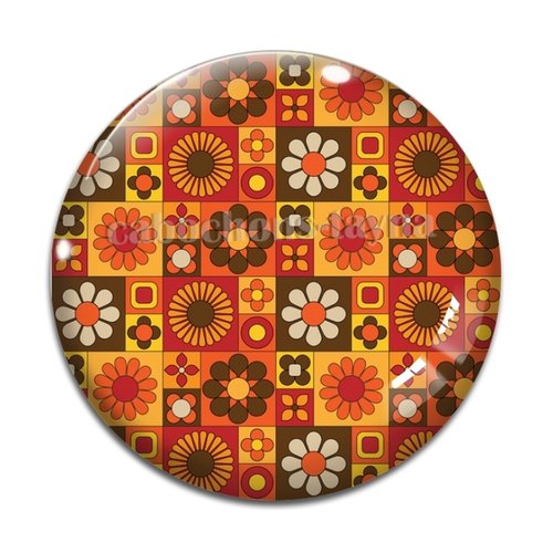Cabochon fleur, résine ou verre différente taille