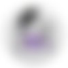 Cabochon fleur orchidée, résine ou verre différente taille