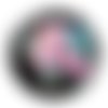 Cabochon fleur exotique, résine ou verre différente taille