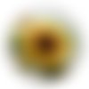 Cabochon tournesol, résine ou verre différente taille