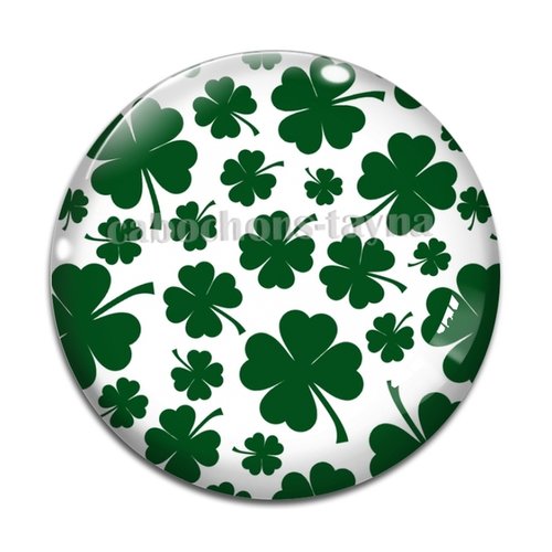 Cabochon trèfle à quatre feuilles, résine ou verre différente taille