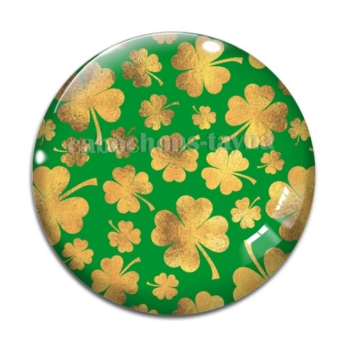Cabochon trèfle à quatre feuilles, résine ou verre différente taille