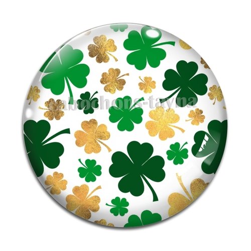 Cabochon trèfle à quatre feuilles, résine ou verre différente taille