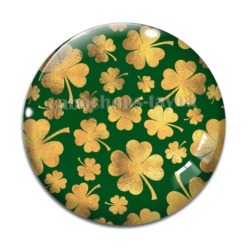 Cabochon trèfle à quatre feuilles, résine ou verre différente taille