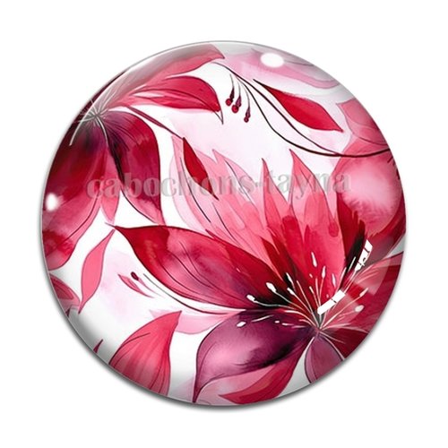 Cabochon feuille, résine ou verre différente taille