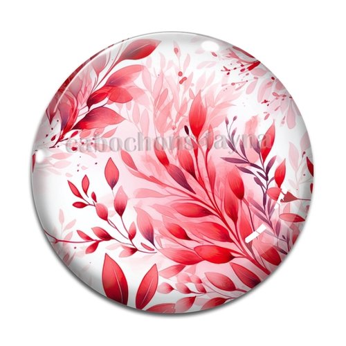 Cabochon feuille, résine ou verre différente taille