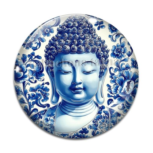 Cabochon bouddha, résine ou en verre différente taille