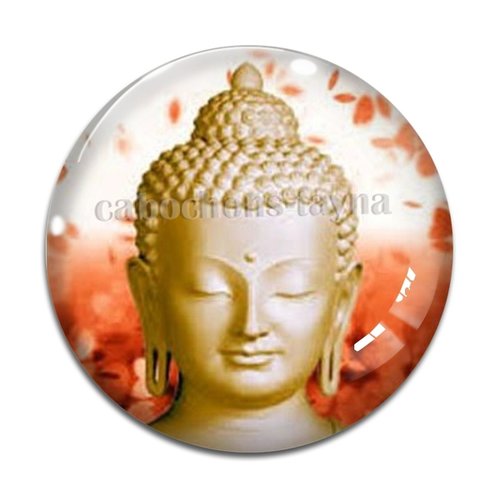 Cabochon bouddha, résine ou en verre différente taille