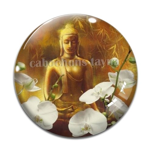 Cabochon bouddha, résine ou en verre différente taille