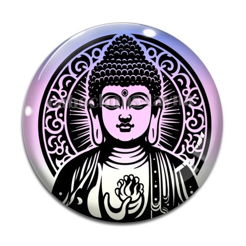 Cabochon bouddha, résine ou en verre différente taille