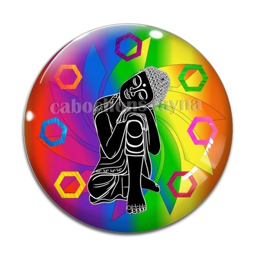 Cabochon bouddha, résine ou en verre différente taille