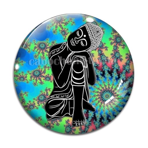 Cabochon bouddha, résine ou en verre différente taille