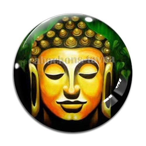 Cabochon bouddha, résine ou en verre différente taille