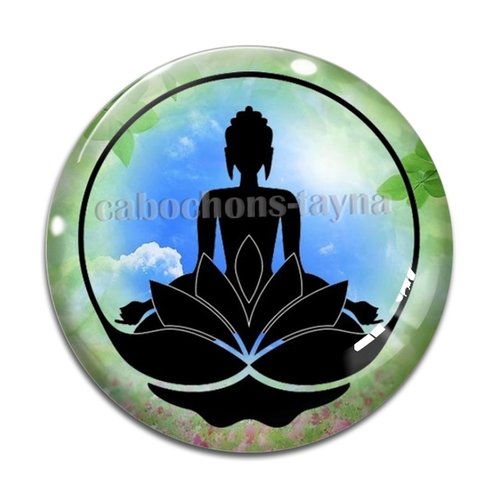 Cabochon bouddha, résine ou en verre différente taille