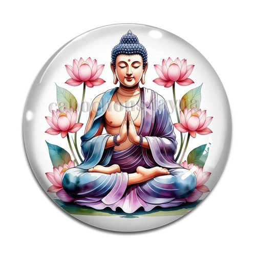Cabochon bouddha, résine ou en verre différente taille