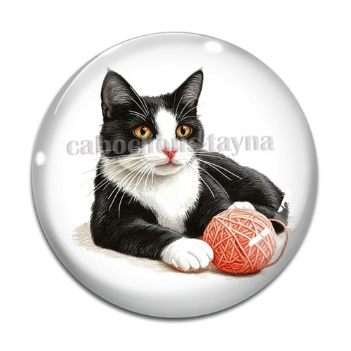Cabochon chat, résine ou verre différente taille