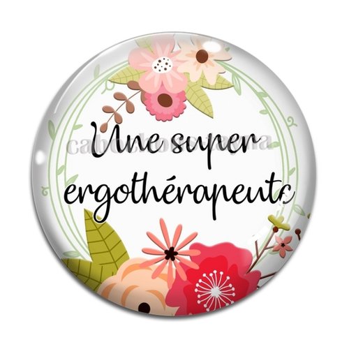 Cabochon ergothérapeute qui déchire, résine ou verre différente taille