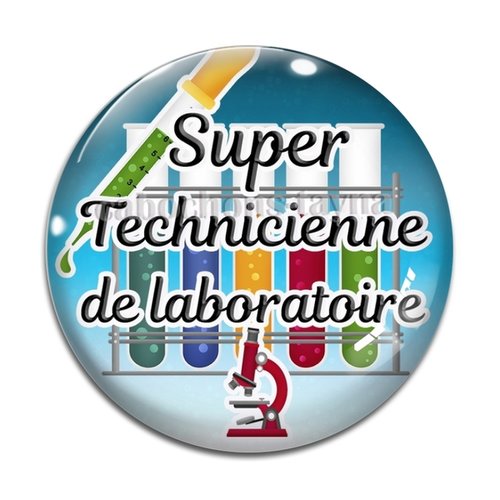 Cabochon super technicienne de laboratoire, résine ou verre différente taille