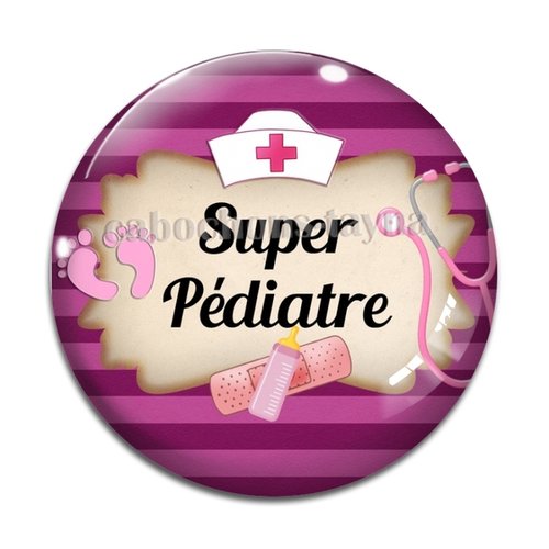 Cabochon super pédiatre, résine ou verre différente taille